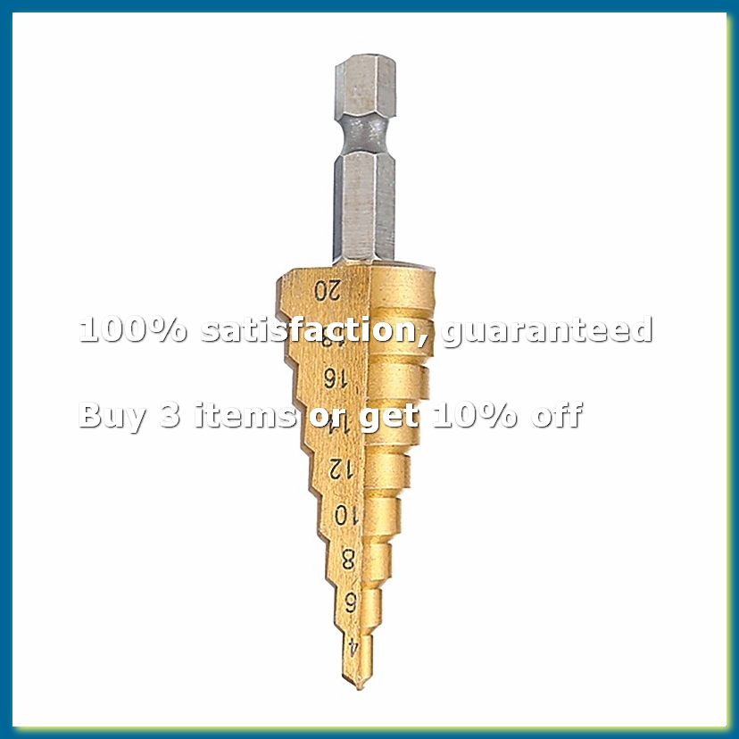 Drill Bits - Broca Escalonada HSS de 4-20mm com