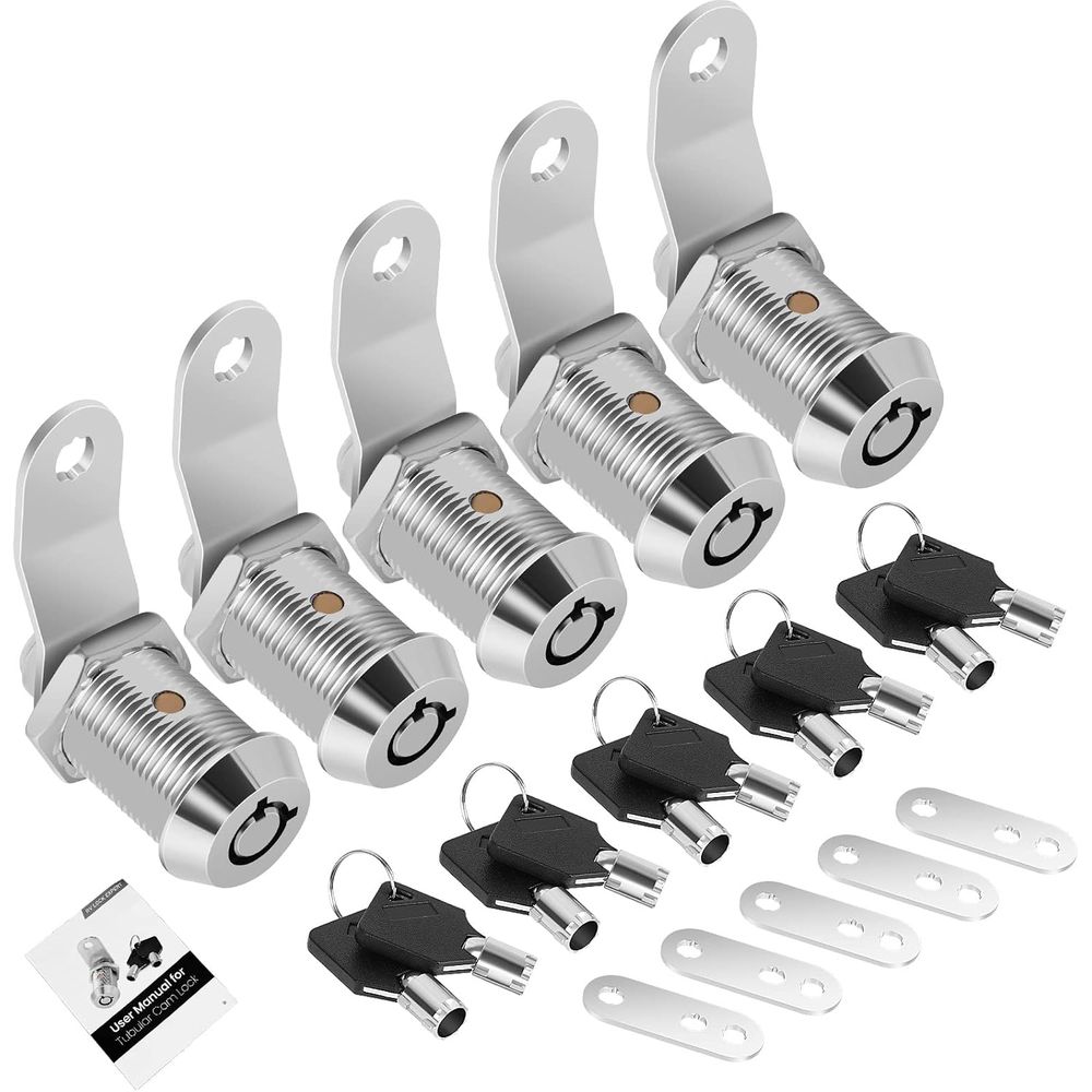 Door Lock - Conjunto de 5 Fechaduras para Armário