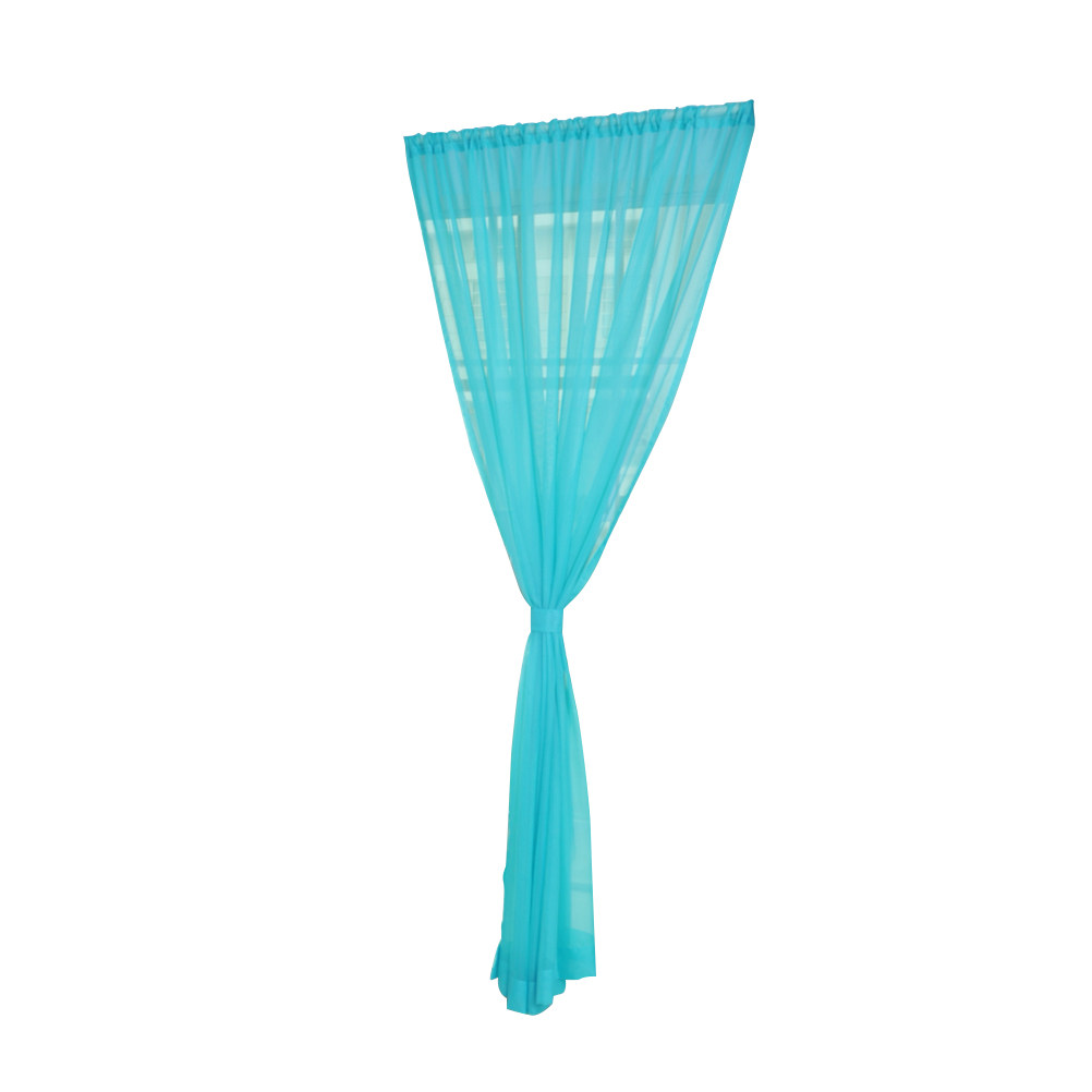 Curtain Rods - Cortina de Voile Transparente para Janela,