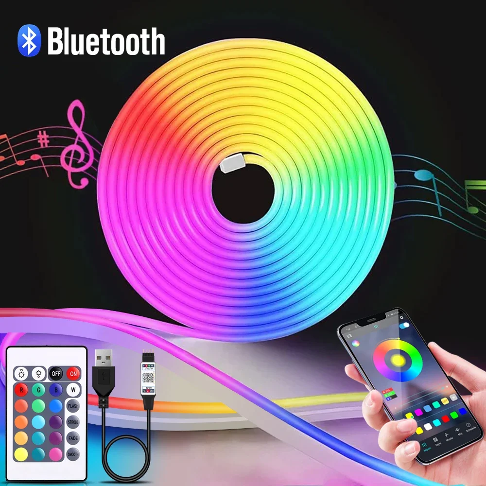 Led Strip Lights - 1-5m rgb led neon luz de