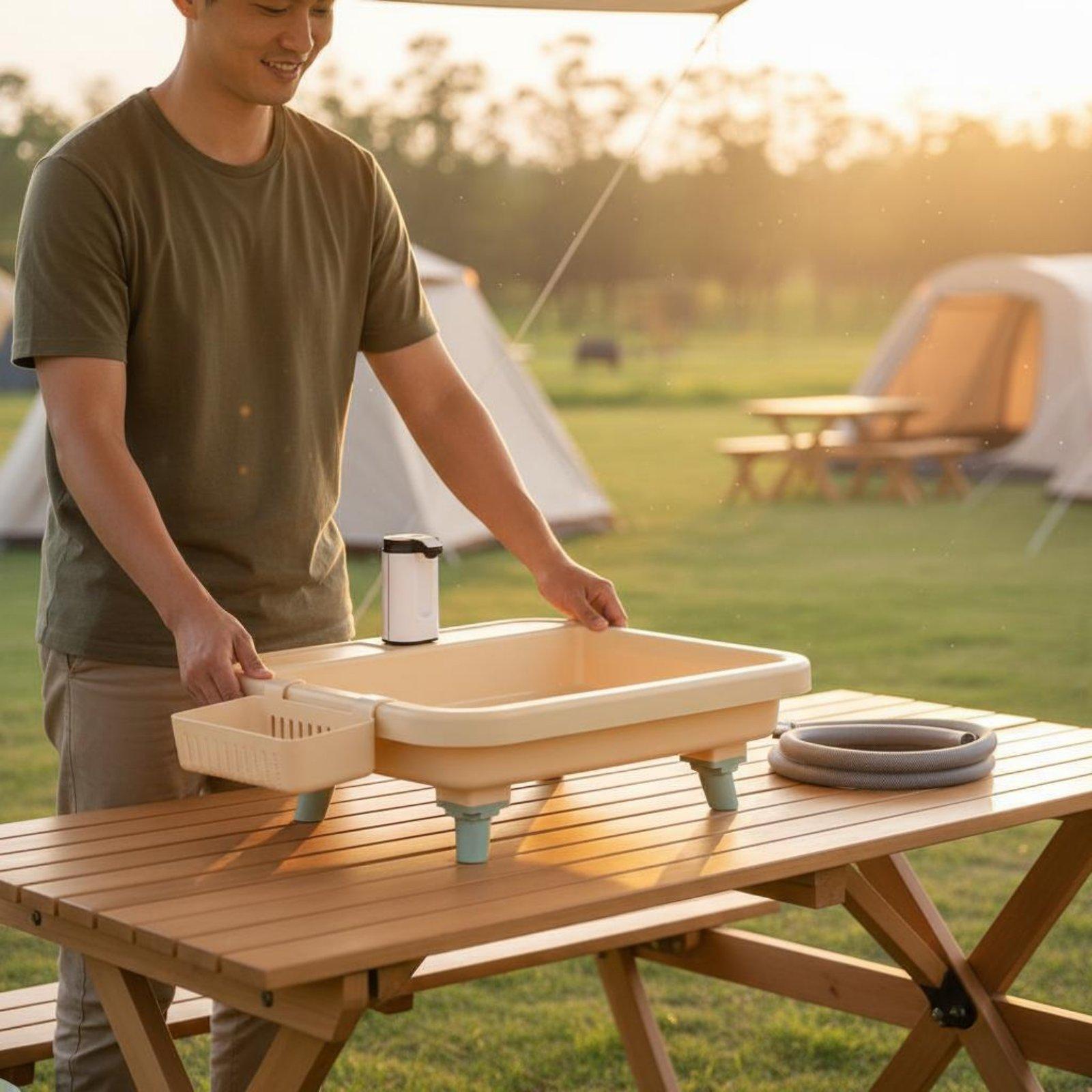 Pia Portátil para Camping com  - Faucet avaliação e preço