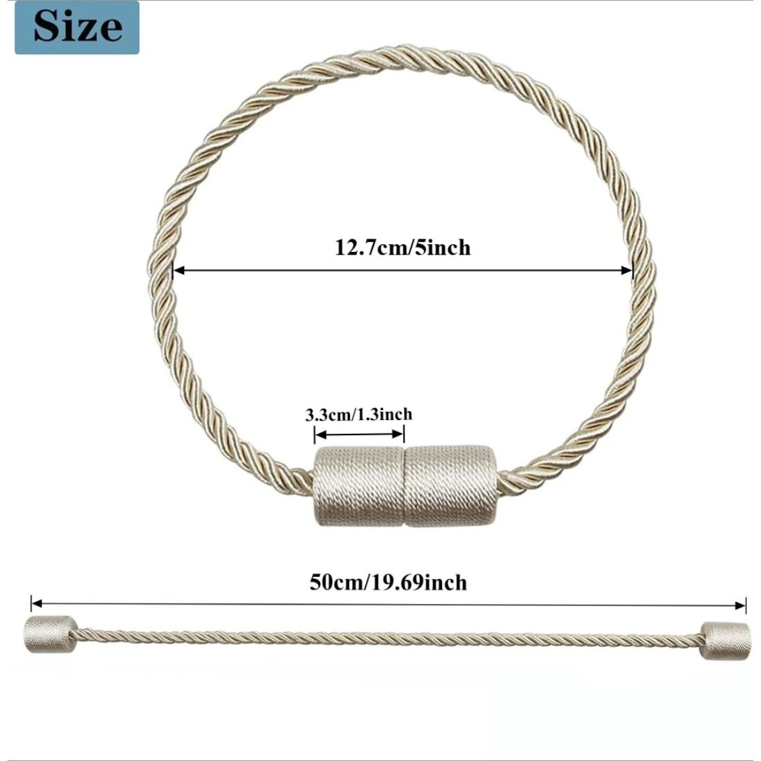 2 Peças de Suportes Magnéticos - Curtain Rods avaliação e preço
