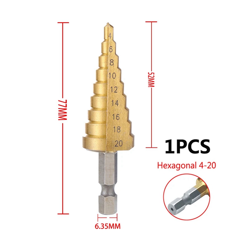 Broca Escalonada HSS de 4-20mm - Drill Bits avaliação e preço