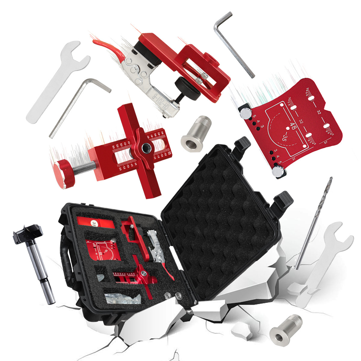 Kit de instalação de dobradiça - Cabinet Hinges avaliação e preço