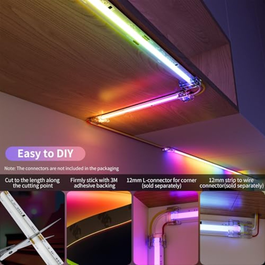 Fita de LED COB RGB Inteligent - Led Strip Lights avaliação e preço