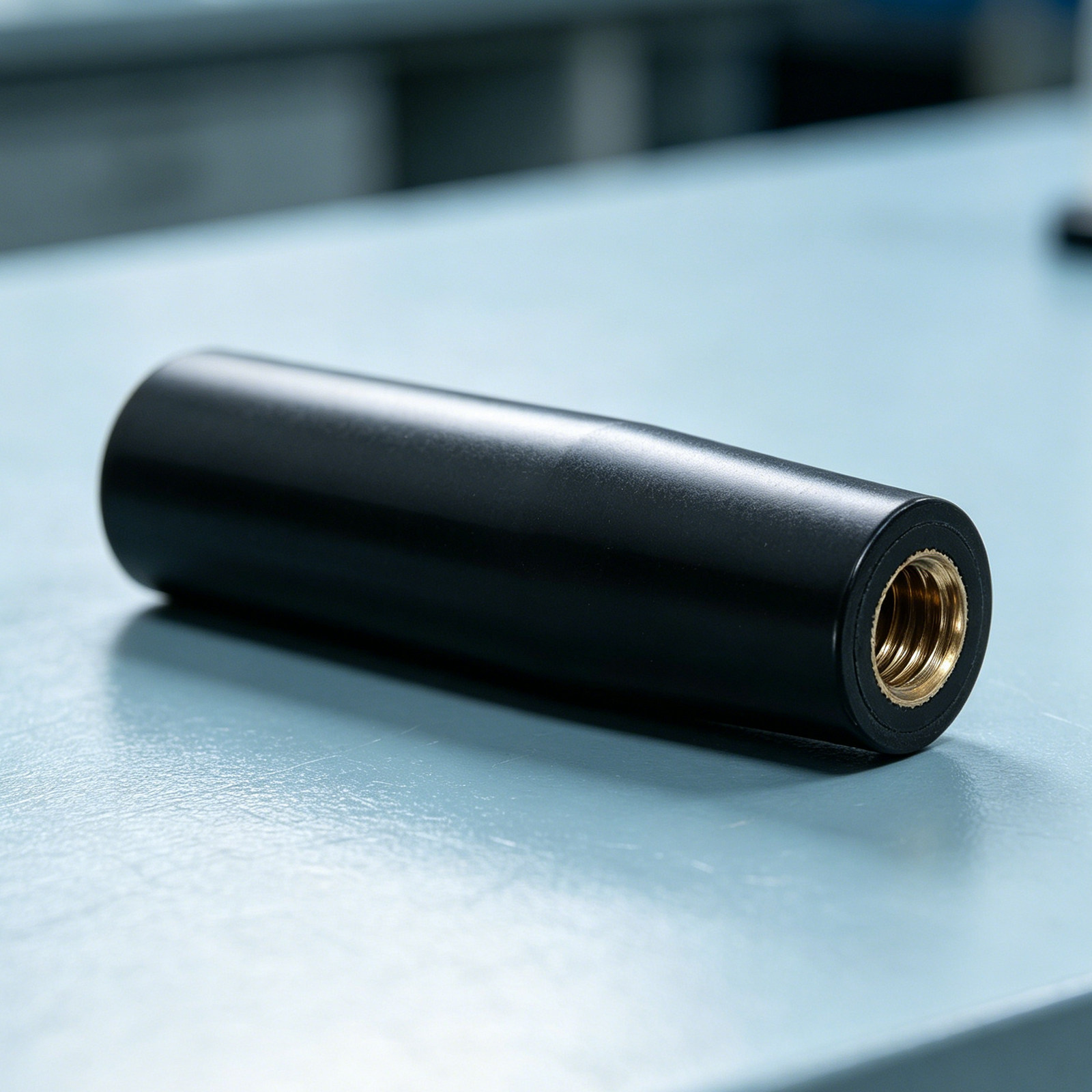 Manípulo Giratório Preto 10cm  - Door Handle avaliação e preço
