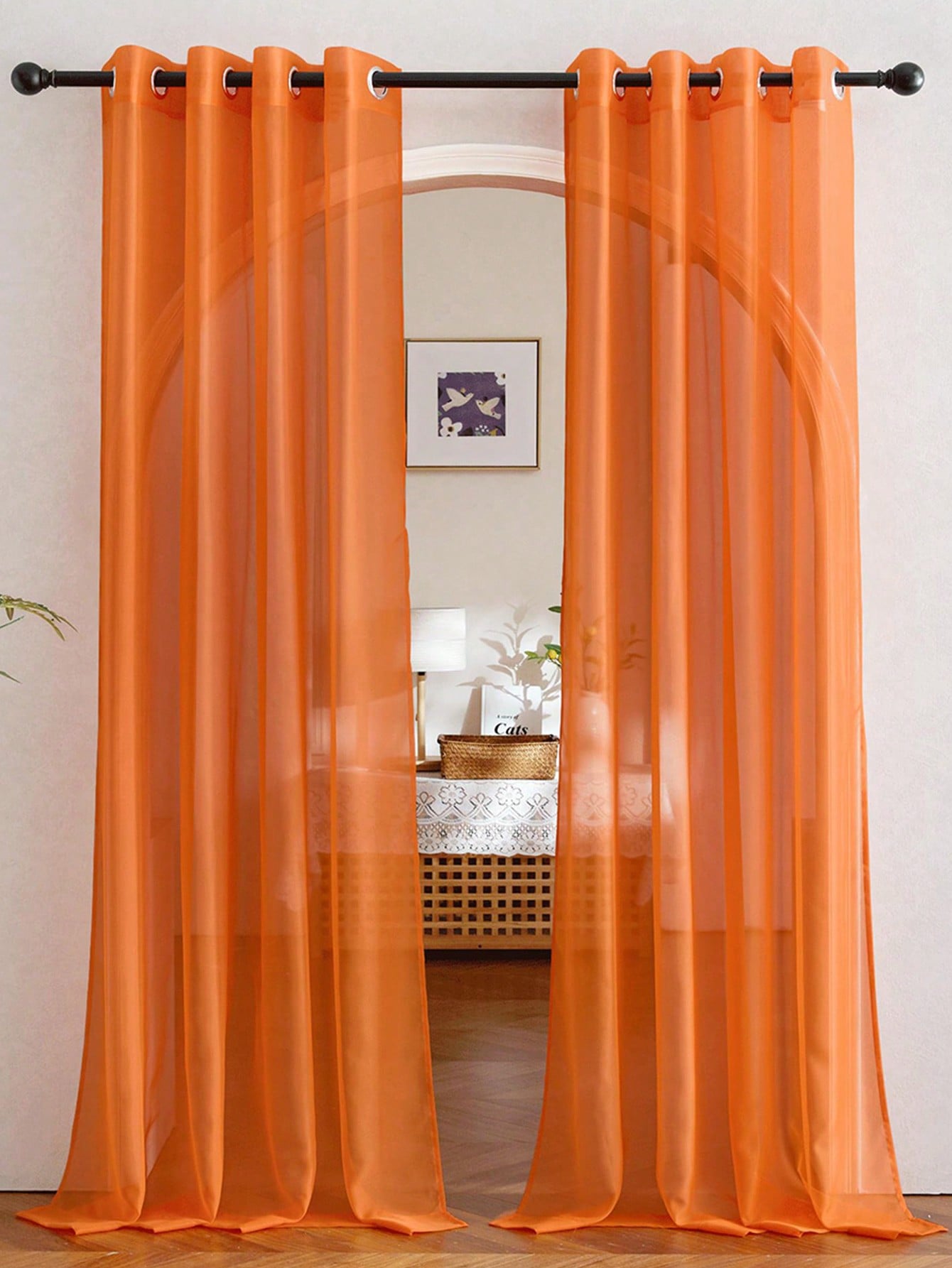 1 peça de cortina elegante tra - Curtain Rods avaliação e preço