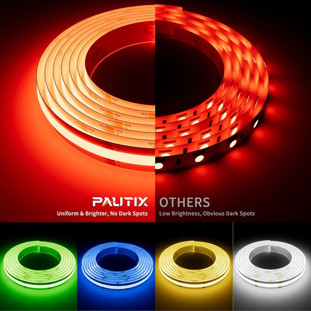 Fita de LED RGB COB USB 5V 1,5 - Led Strip Lights avaliação e preço