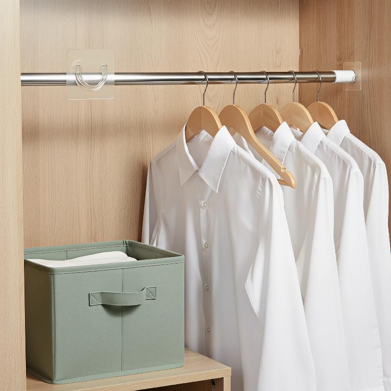 4 ganchos transparentes adesiv - Curtain Rods avaliação e preço