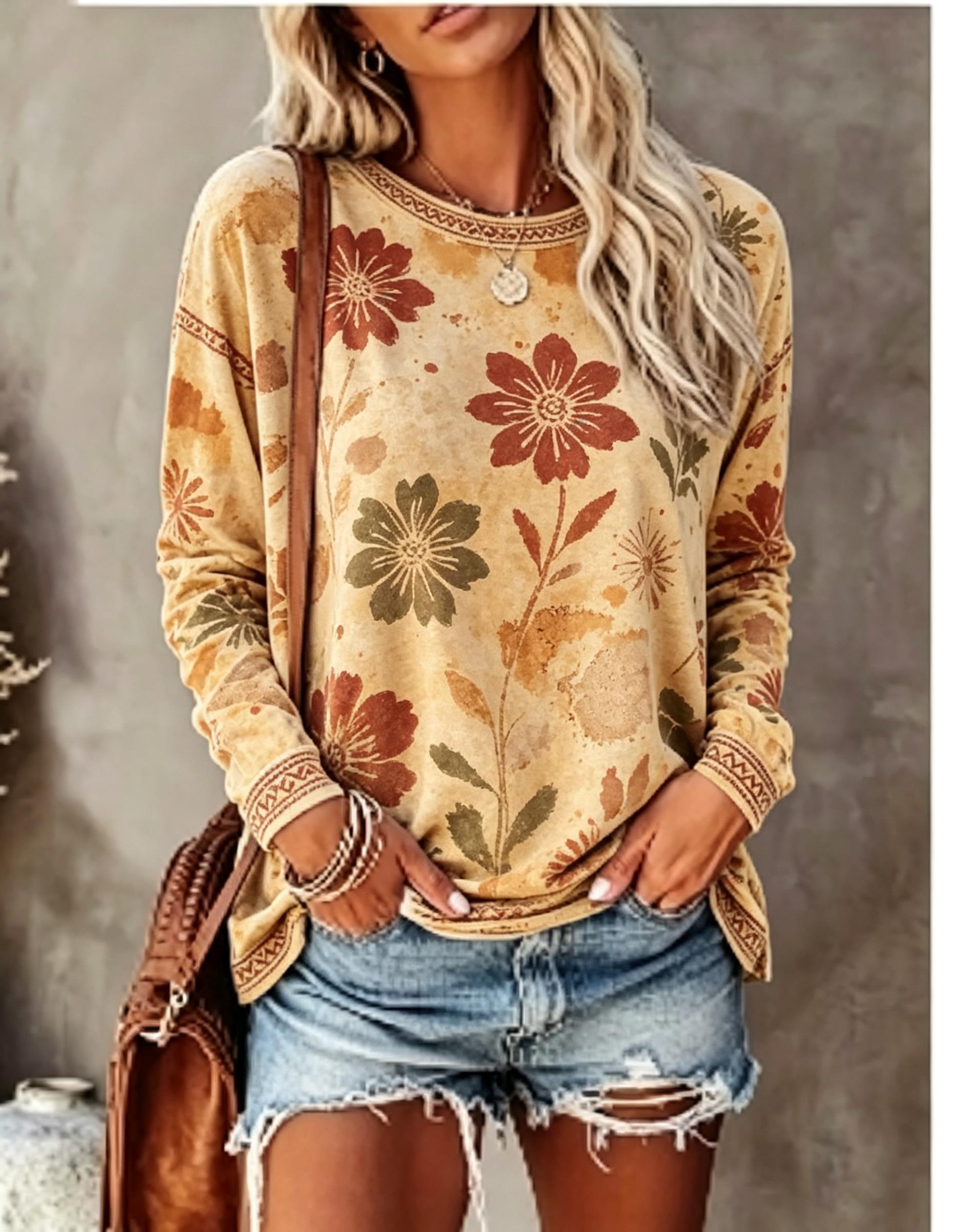 Camiseta feminina de manga com - Wallpaper avaliação e preço