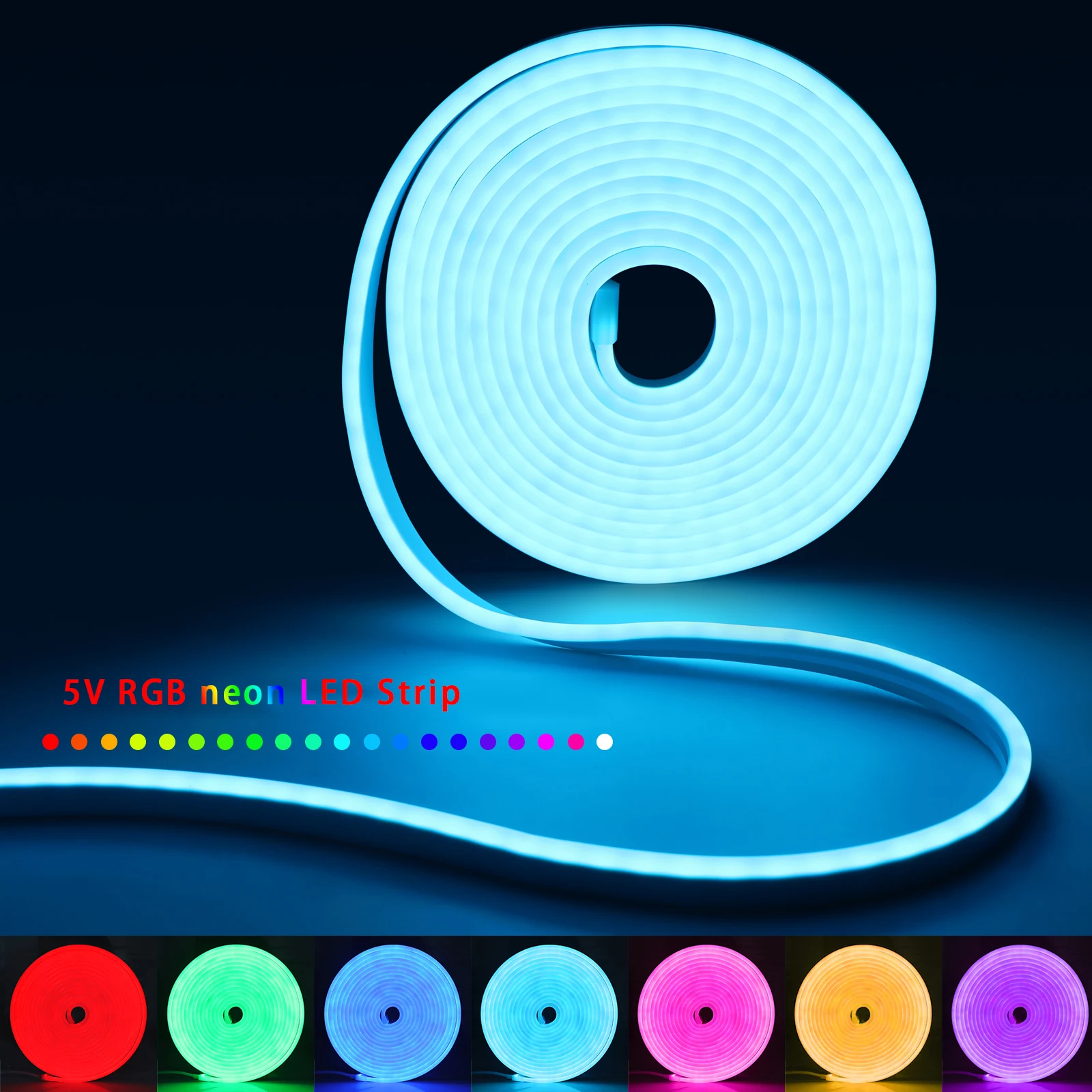 1-5m rgb led neon luz de tira  - Led Strip Lights avaliação e preço